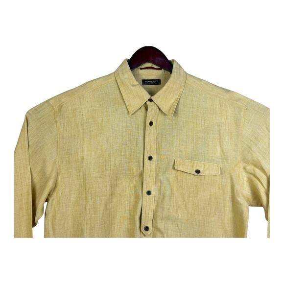 Tommy Bahama Button Up 100% Linen Shirt Mens Large Casual Island Soft - Picture 2 of 14